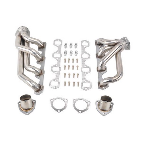Colector De Escape De Acero Inoxidable Pulido Para Ford Mustang 1964-1977 (motor 260/289/302 V8) - Reemplazo Directo