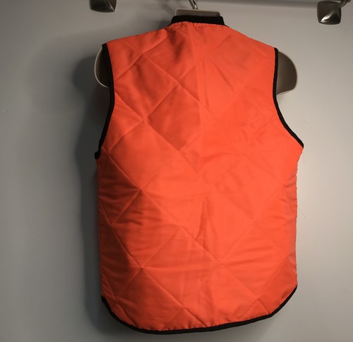 Empire Insulated Wear Quilted Hunting Vest Mens Sz M Blaze Orange Camo Lined USA - Picture 6 of 8