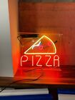 Pizza Slice Neon Sign 14"x10" Acrylic Box Lighting Hanging Restaurant Display