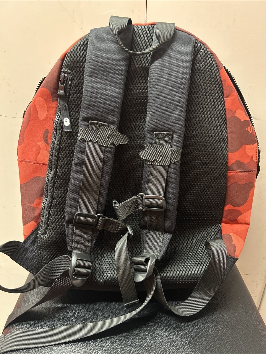 Bape A Bathing Ape Backpack Red ABC Camo KIDS 100% Authentic