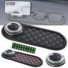 Multifunction Car Dashboard Anti-Slip Mat Auto Phone Holder  Parking Number