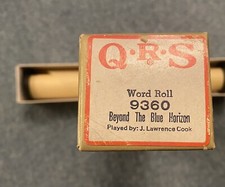 Q.R.S. "Oltre l'orizzonte blu" interpretato da J. Lawrence Cook, Pianola Roll