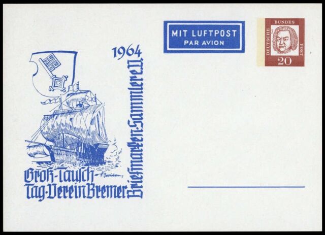 1964 Federal Republic of Germany PP 30/2 letter - 1978656-