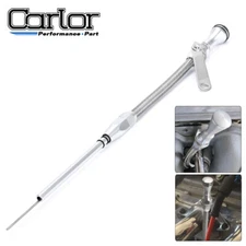 SS Flexible Engine Oil Dipstick For 80-96 SBC Chevy GMC Passenger Side Dipstick