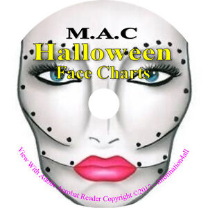 Halloween Makeup Face Charts