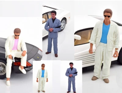 Miami Vice Sonny Crockett und Rico Tubbs 1984 - 1990 Figuren 1:18