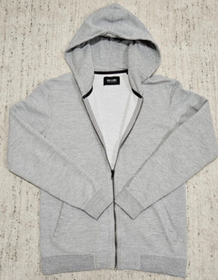 ONLY & SONS Hoodie Jacke gr. S hellgrau NEUw. Kapuze Taschen Zipper Cotton