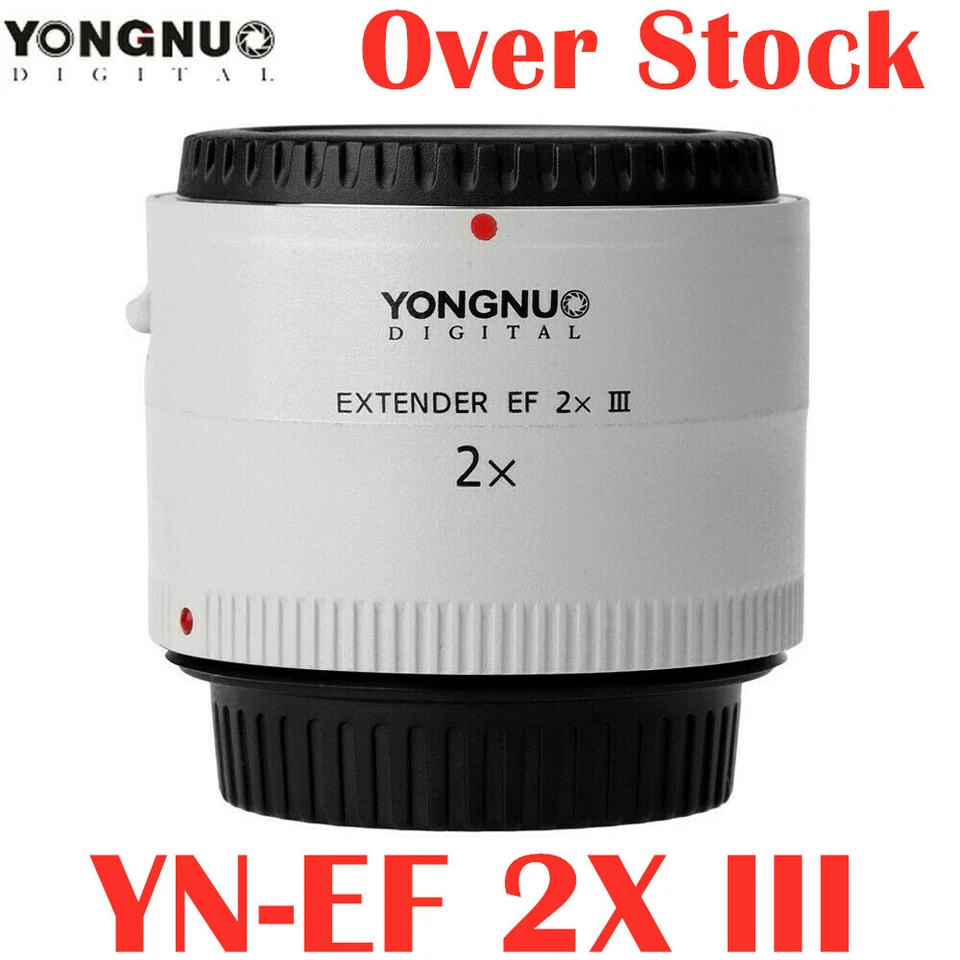 Yongnuo YN-2.0X III 2x Teleconverter Extender Auto Focus Lens For Canon EOS EF - Image 2 of 4