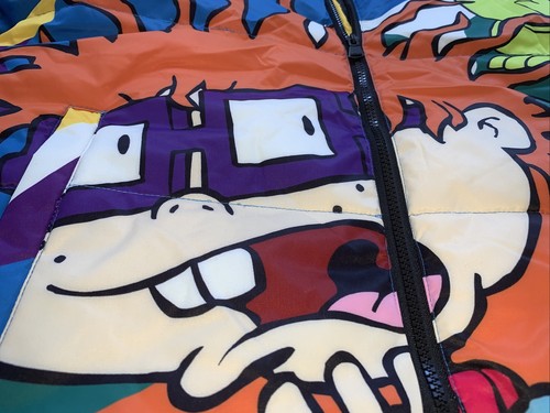 MEMBERS Only x Nickelodeon RUGRATS GIANT SCREEN AO ALL OVER HOODED JACKET - Picture 2 of 12