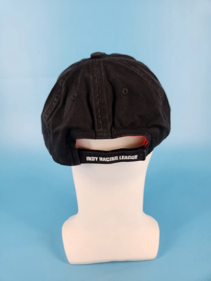 Vintage Indy Racing League Logo Reebok Black Strapback Baseball Style Hat Cap - Image 2 of 3