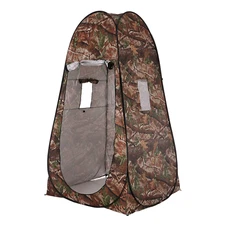 Portable Privacy Shower Toilet Tent Camping Pop up Tent Camouflage Changing Tent