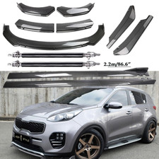 Carbon Fiber Front Bumper Lip Spoiler Side Skirt Body Kits For Kia Sportage Carbon Fiber Front Bumper Lip Spoiler Side Skirt Body Kits For Kia Sportage