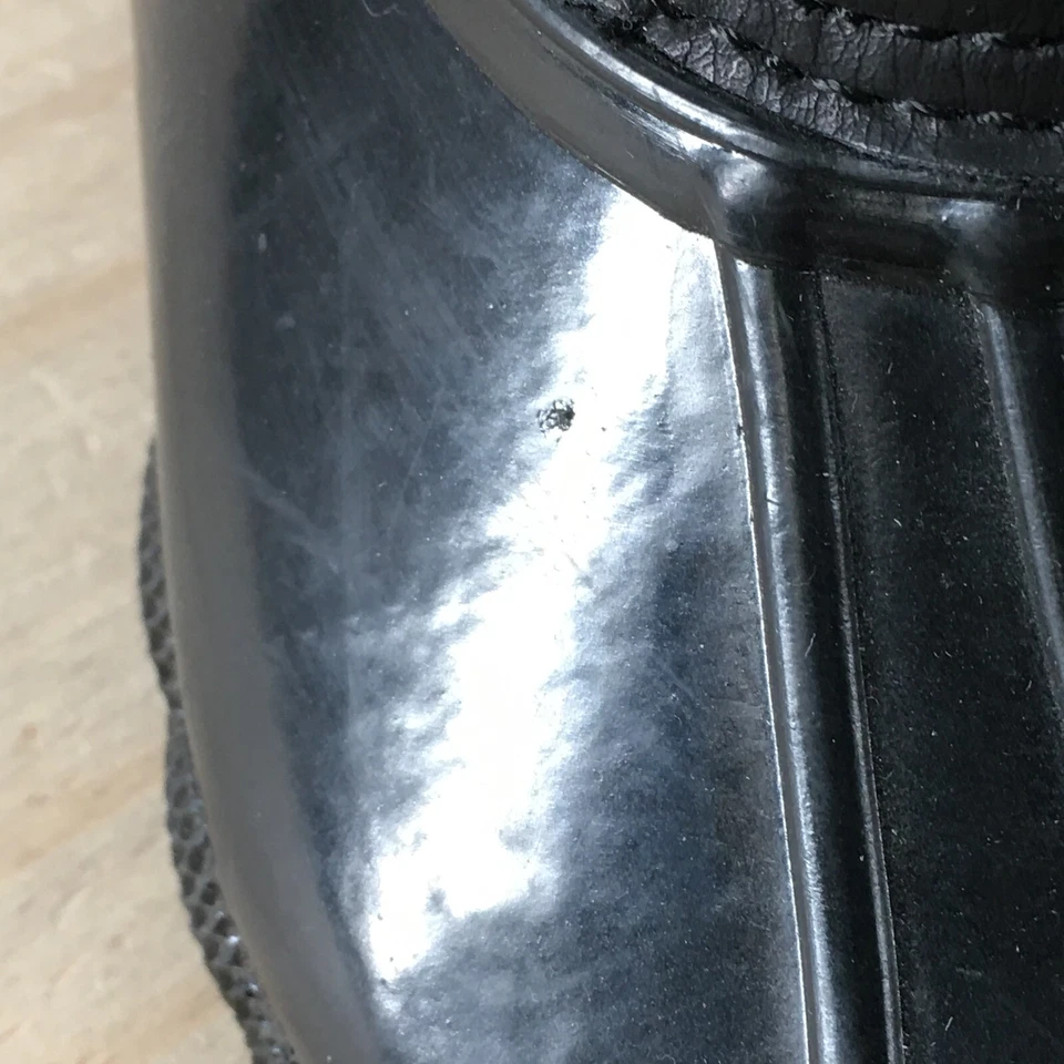 Steve Madden 靴子女式 6 Torrent 雨鸭踝系带 1015 黑色橡胶 — 第 4/4 张图片