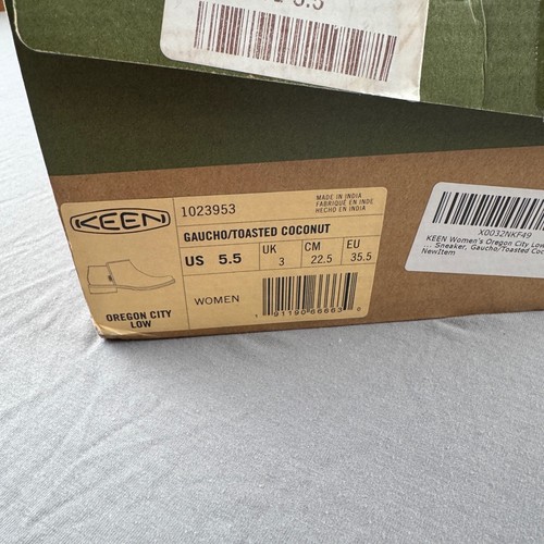 NEW KEEN Women's 5.5 Oregon City Low Toasted Coconut Ankle Boots - Picture 3 of 6