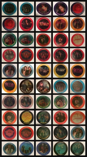 1984/1985 7-Eleven 7-11 Master Set of 25 Music Lenticular Disc Rush Ozzy Ratt