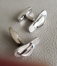 Men's cufflinks, Novelty flip-flop sandals, by Simon Carter