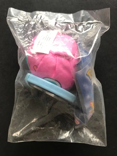 Jigglypuff Burger King Plush Keyring Pokemon World 2000 Kanto SEALED NEW