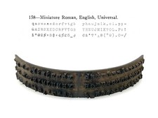 No.158 Miniature Roman TYPE SHUTTLE Typewriter Hammond Multiplex No.2 12