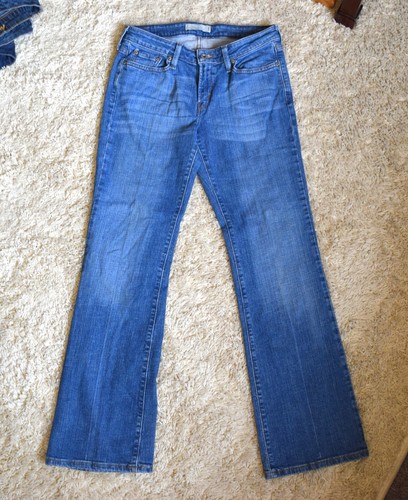 Levi's Women's Jeans 545 Low Boot Cut Stretch Flap Pocket Blue Denim Size 8  | eBay