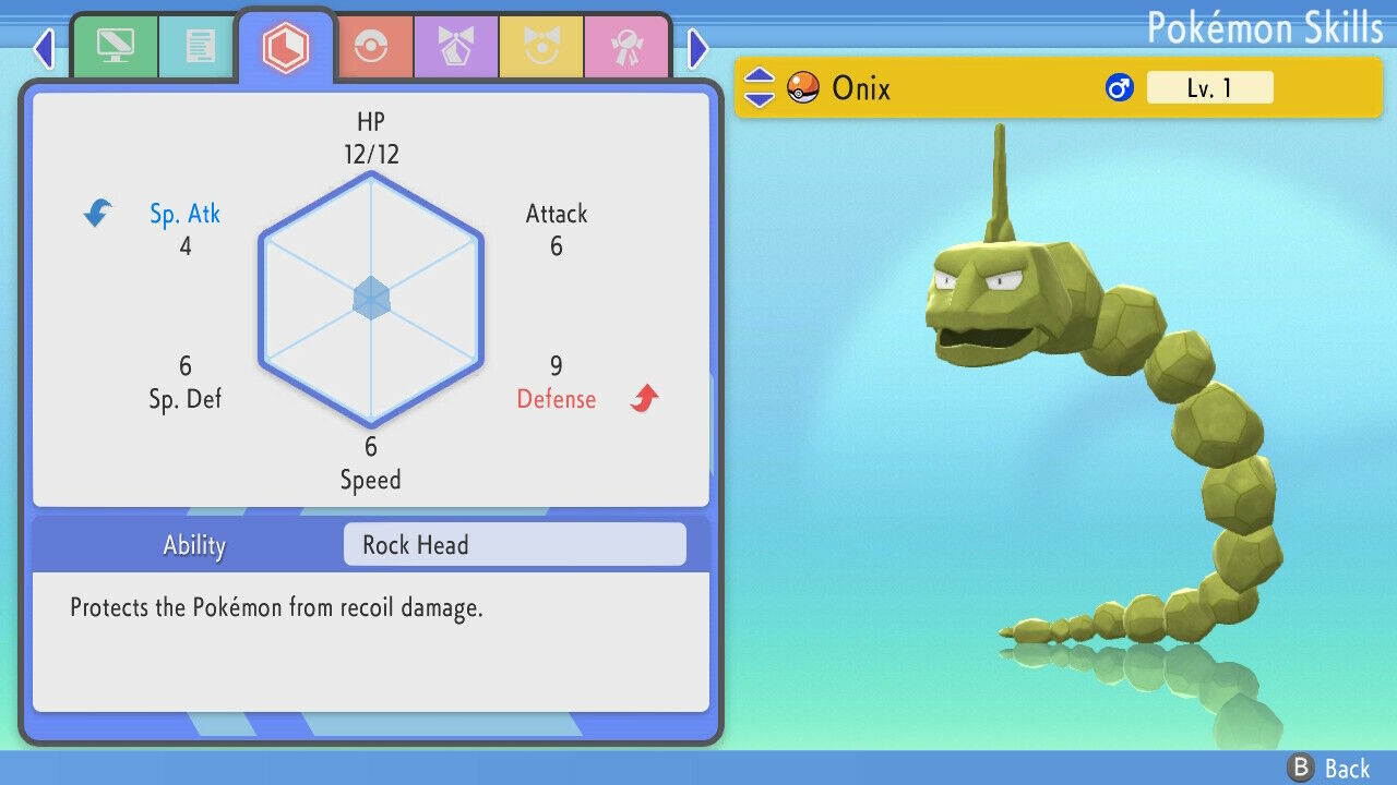 6IV Shiny Onix Pokemon Brilliant Diamond Shining Pearl 