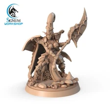 Indnet - Dark Elf Warrior Halberd  - Signum Games - Fantasy Dungeons and Dragons