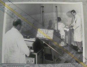 Patient Getting Injection For Medical Kidney (Renal) Scan New Orleans ? 1960's