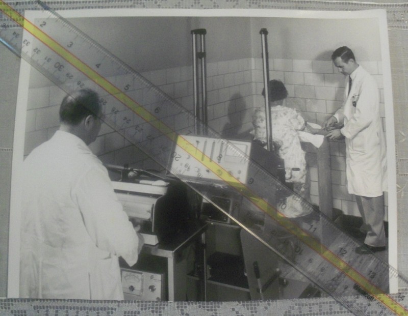Patient Getting Injection For Medical Kidney (Renal) Scan New Orleans ? 1960's