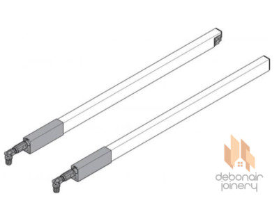 Blum White TANDEMBOX Antaro Lower Center Center Gallery Rail Set