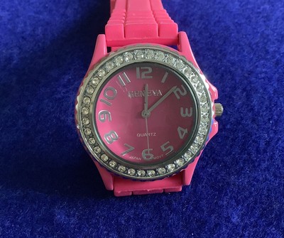 Geneva Small Bracelet Watch Geneva Diamond Accent Two Tone Men's