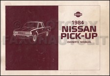 1984 Nissan Pickup Truck Owners Manual Owner Guide Book 720 Pick-up Gas Diesel