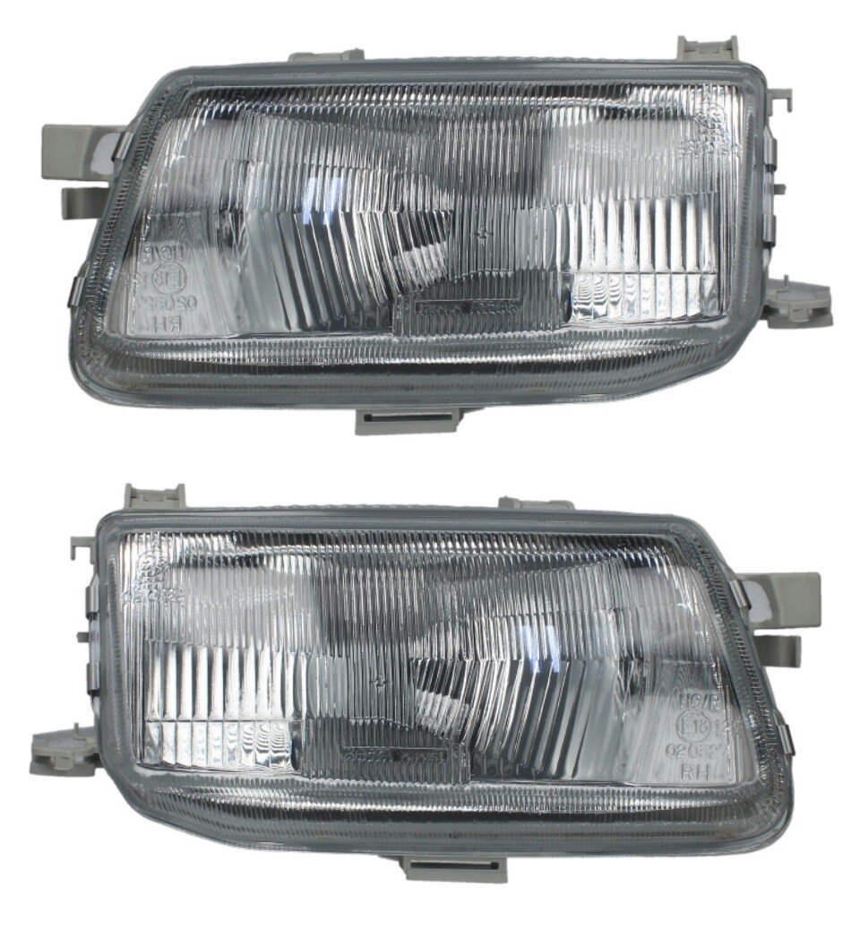 Phare avant gauche et droit H4 chrome pour Opel Astra F de 1991 à 1994