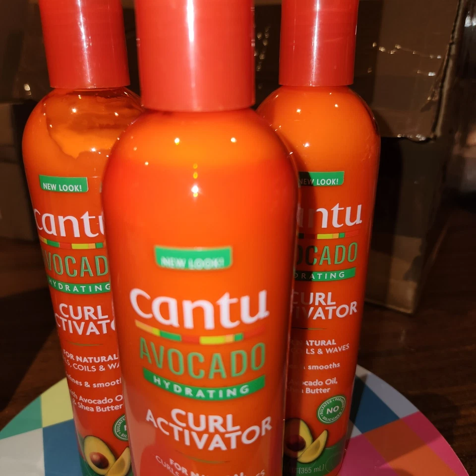 НОВЫЙ лот из 3 увлажняющих активаторов завивки масла авокадо и ши Cantu 12 унций. каждый - Изображение 2 из 4