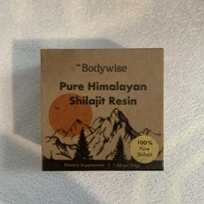 Be Bodywise Pure Himalayan Shilajit Resin | 85+ Trace Minerals & Fulvic Acid NIB