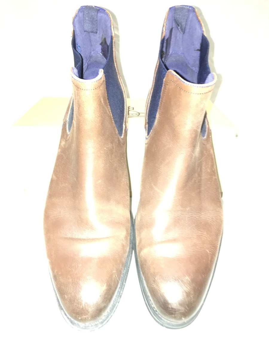 Ted Baker Brown Leather Chelsea Boots Shoes Mens UK 10 US 11 EU 44