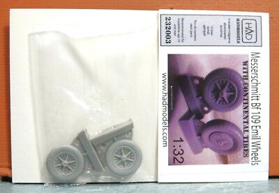 1/32 HAD MODELS Bf-109 EMIL WHEELSET w/ CONTINENTAL TIRES # 232003