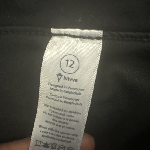 Ivivva By Lululemon Girls Live To Move Dance Studio Pants LINED Size 12 - Picture 4 of 7