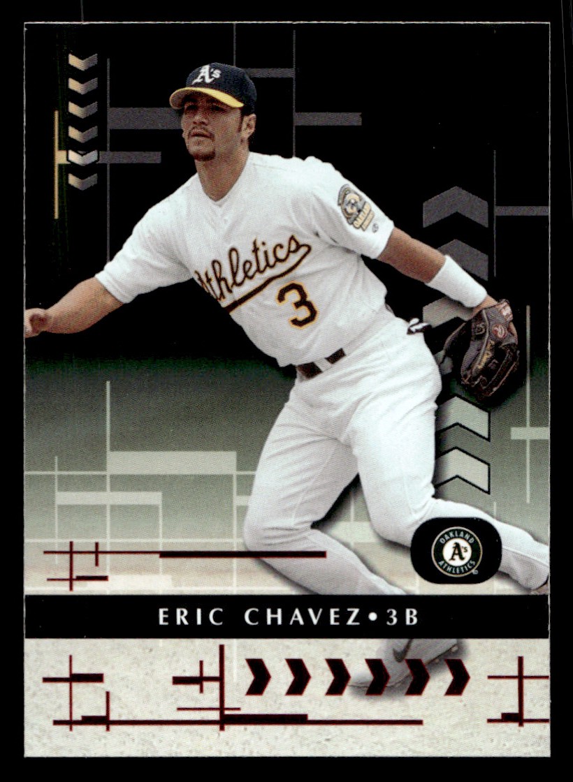 - Eric Chavez Baseball card Oakland Athletics Raw Trading Card