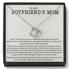 To My Boyfriend’s Mom Pendant necklace mother's day wedding birthday gift