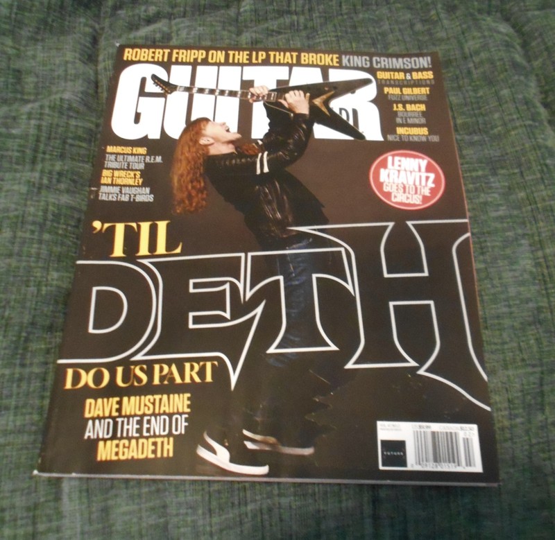 Guitar World Magazine February 2026 Dave Mustaine Til Death plus Lenny Kravitz
