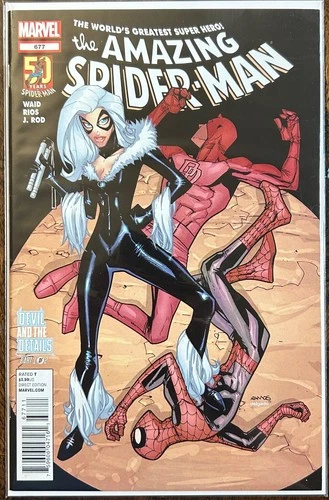 The Amazing Spider-Man #677 Classic Humberto Ramos Cover. Black Cat!