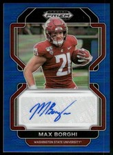 2022 Panini Prizm Draft Picks #RA-MBO Max Borghi Autographs Blue #/149