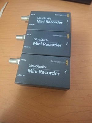 3 Black Magic Ultra Studio Mini Recorders SDI &  HDMI In