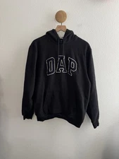 GAP x DAP Dapper Dan Black Hoodie Size Medium