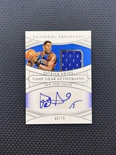 2021-22 Panini NT - Patrick Ewing Game Gear Auto /74 GW Jersey #GGA-PEW