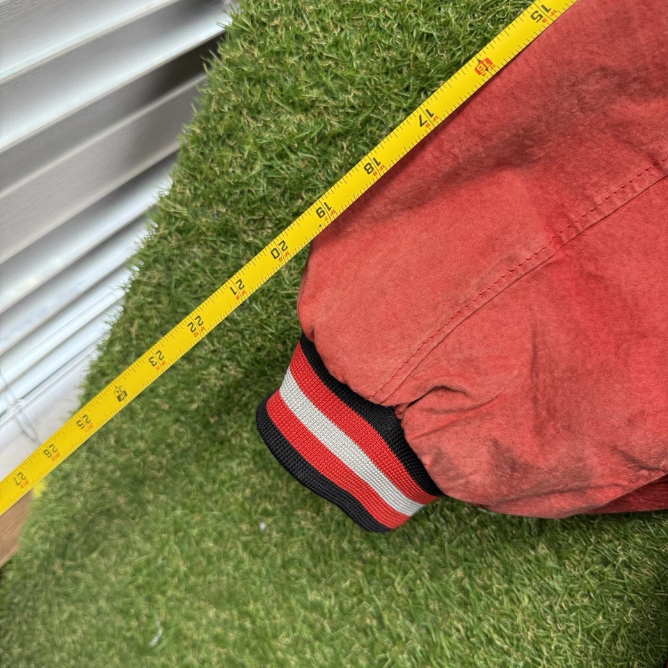 Chaqueta Ohio State Buckeyes Para Hombres 2XL Gamuza Cuero Negra Cremallera Espalda Grande Logo Años 90 Foto 4 de 4