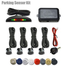 Car LED Parking Sensor Kit with 4Radar Digital Display Distance Alarm Parktronic