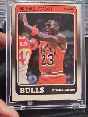 1988-89 Fleer Basketball Michael Jordan #17 NM-NMMT Bulls H.O.F