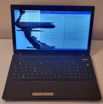Asus K53U-223 Laptop | AMD C-60 APU | 1GB RAM | Ohne HDD | Nur Ersatzteile/Reparaturen