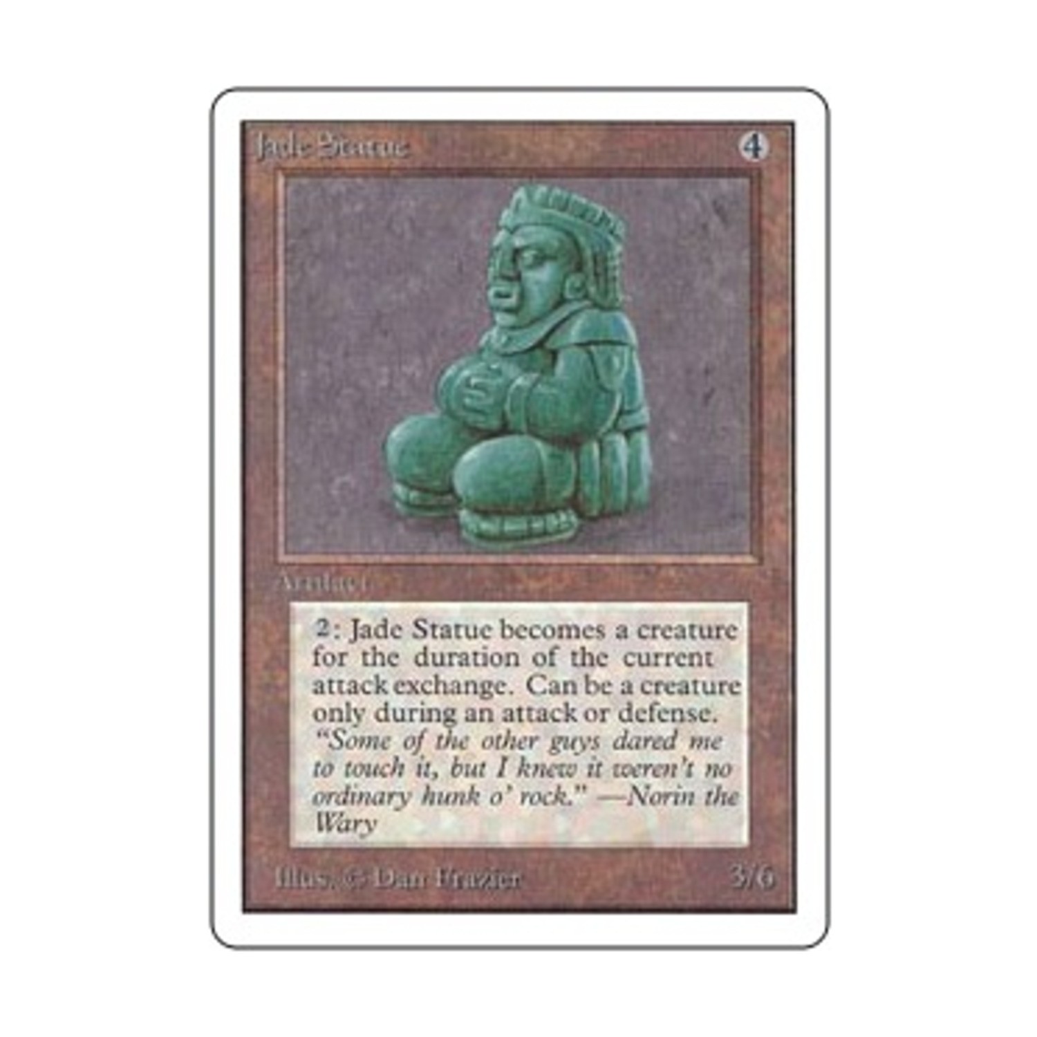 WotC MtG Unlimited Jade Statue (U) VG