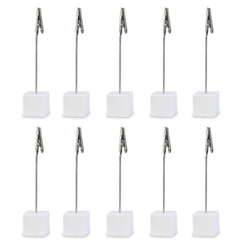 10pcs Cube Base Memo Photo Holder Paper Note Clip (White) | eBay Australia